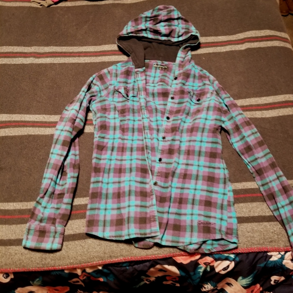 Hooded flannel
